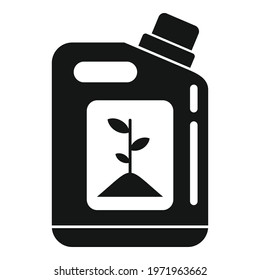 Plant bio canister icon. Simple illustration of Plant bio canister vector icon for web design isolated on white background