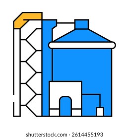 plant biomass energy line icon vector. plant biomass energy sign. isolated symbol illustration