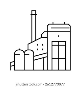 plant biomass line icon vector. plant biomass sign. isolated contour symbol black illustration