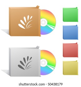 Planta. Caja con disco compacto.