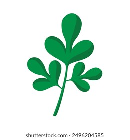 Plant branch design on white background.