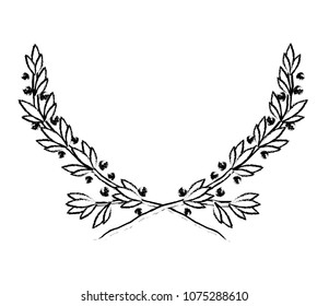 plant branch with leaves