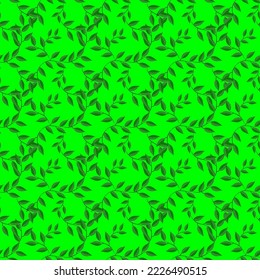 plant branches, seamless pattern, vector illustration