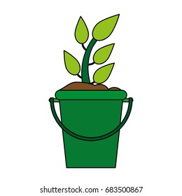 plant in bucket icon image