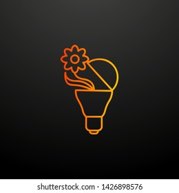 plant in a bulb nolan icon. Elements of startup set. Simple icon for websites, web design, mobile app, info graphics