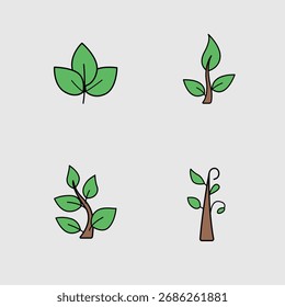 Símbolos del paquete del icono del Paquete de la planta