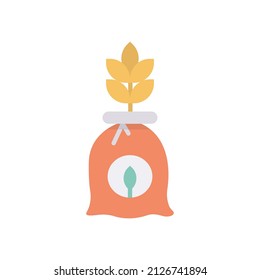 Plant Burlap Vector Flat Icon Design illustration. Agriculture and Farming Symbol on White background EPS 10 File