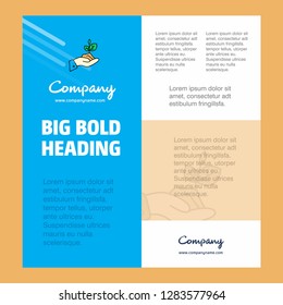Plant  Business Company Poster Template. with place for text and images. vector background