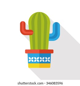 plant cactus flat icon