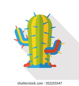 plant cactus flat icon