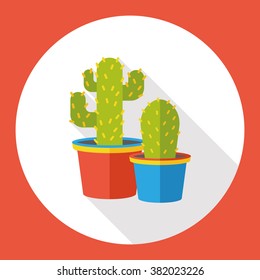 plant cactus flat icon