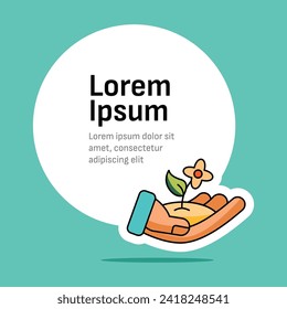 Plant card design. Template design