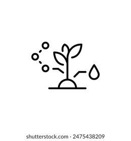 Plant care icon. Simple plant care icon for social media, app, and web design. Vector illustration.