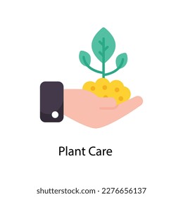 Plant Care Vector Flat Icons. Simple stock illustration stock