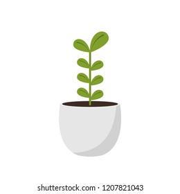 Plant cartoon vector. free space for text. symbol.