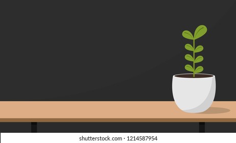 plant cartoon vector. free space for text. wallpaper. background.