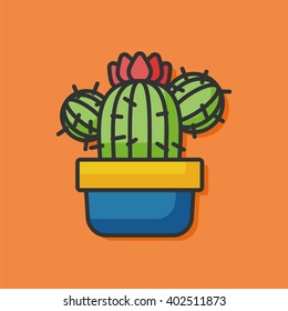 plant catus vector icon