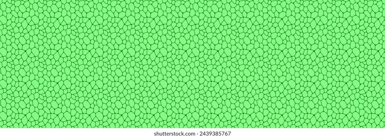 Plant cell close up seamless pattern. Fresh greenery template background. Green leaves structure vector illustration for organic, healthy food, botanic and biology designs. Spring natural wallpaper