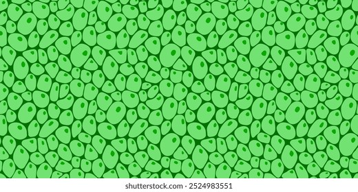 Ilustração do vetor de plano de fundo do modelo de células da planta. Estrutura de folha padrão sem emenda. Textura de clorofila vegetal verde para papéis de parede orgânicos, eco, agro e design científico. sementes pano de fundo repetido.