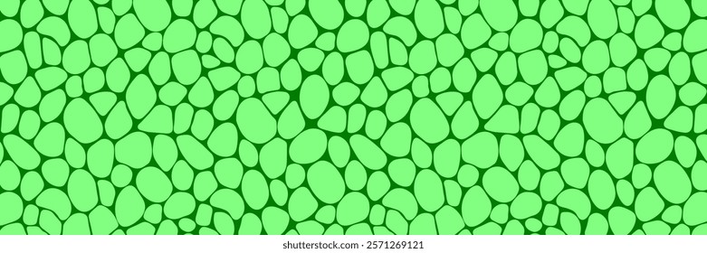 Plant cells template background vector illustration. Leaf structure wallpaper. Green plant chlorophyll texture for organic wallpapers, eco, agro and scientific design. seeds repeated backdrop