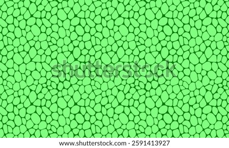 Plant cells template background vector illustration. Leaf structure wallpaper. Green plant chlorophyll texture for organic wallpapers, eco, agro and scientific design. seeds repeated backdrop