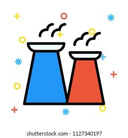 plant chimney flask 