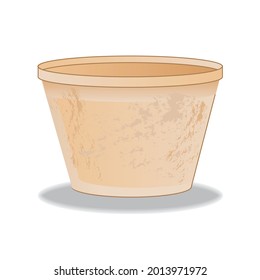 Plant Clay Pot Vector Illustration