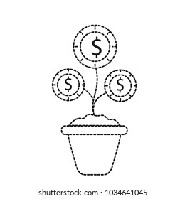 Plant of coins design