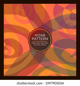 Diseño de ilustraciones vectoriales coloridas de plantas para hijab, portada, fondo