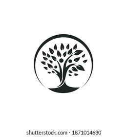 plant concept design logo and vector