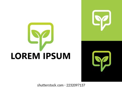 Plant consult logo template design vector