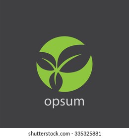 plant cut identity template icon design element