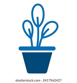 Plant Decor icon line vector illustration