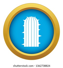 Plant of desert icon blue vector isolated on white background for any design