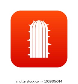 Plant of desert icon digital red for any design isolated on white vector illustration