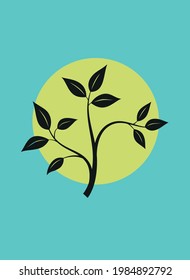 Plant design for wall decoration and can be used for other.