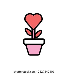 Icono de donación de plantas Ilustración vectorial