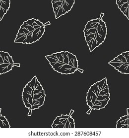 plant doodle seamless pattern background
