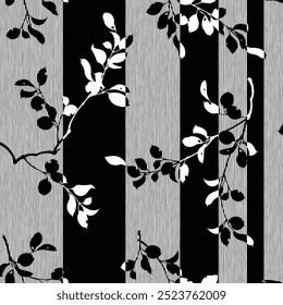 The plant is drawn in a Japanese style,