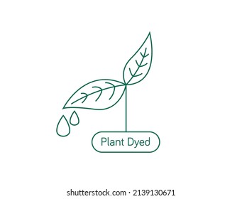 plant dyed line icon vector illustration 