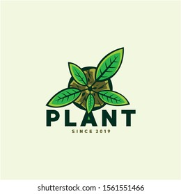 plant early on, green the earth - logo design