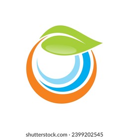 plant ecology abstract vector logo