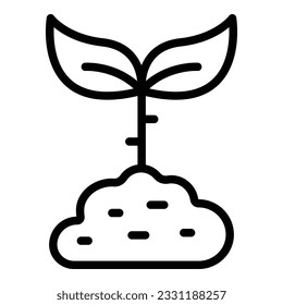 Plant education icon outline vector. School art. Building club
