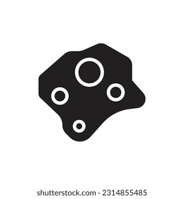 Plant Element Filled Icon Vector Illustration