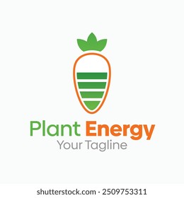 Modelo de projeto do logotipo Plant Energy. Bom para negócios, agência, comunidade e organização