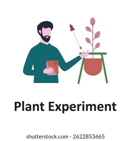 Plant experiment Vector illustration which can easily modify or edit which can easily modify or edit


