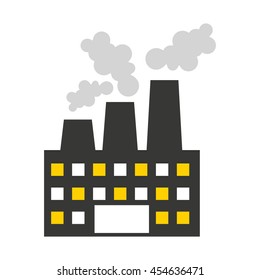 plant factory building icon vector isolated graphic
