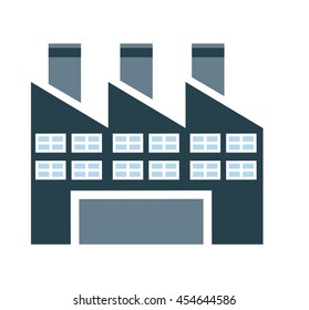 plant factory building icon vector isolated graphic