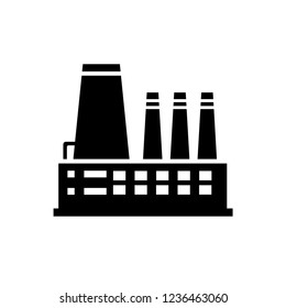 plant, factory industrial logo icon vector isolated