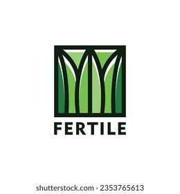 Plant Fertile Logo Vector Graphic Design Emblem Symbol and Icon